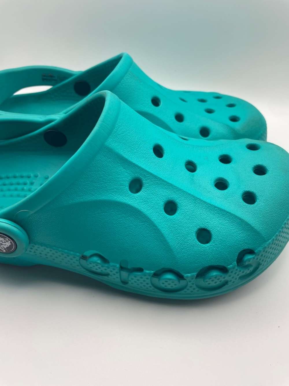 Teal Crocs Baya Clogs size 4 6 - Picture 8 of 8